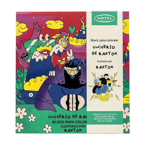 BLOCK PARA COLOREAR UNIVERSO DE RAHTOK 