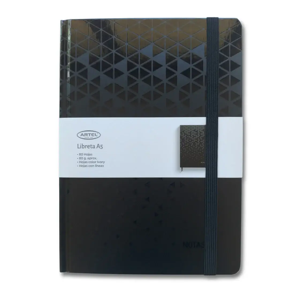 ARTEL LIBRETA A5 LÍNEAS BLACK TRIANGLES  1