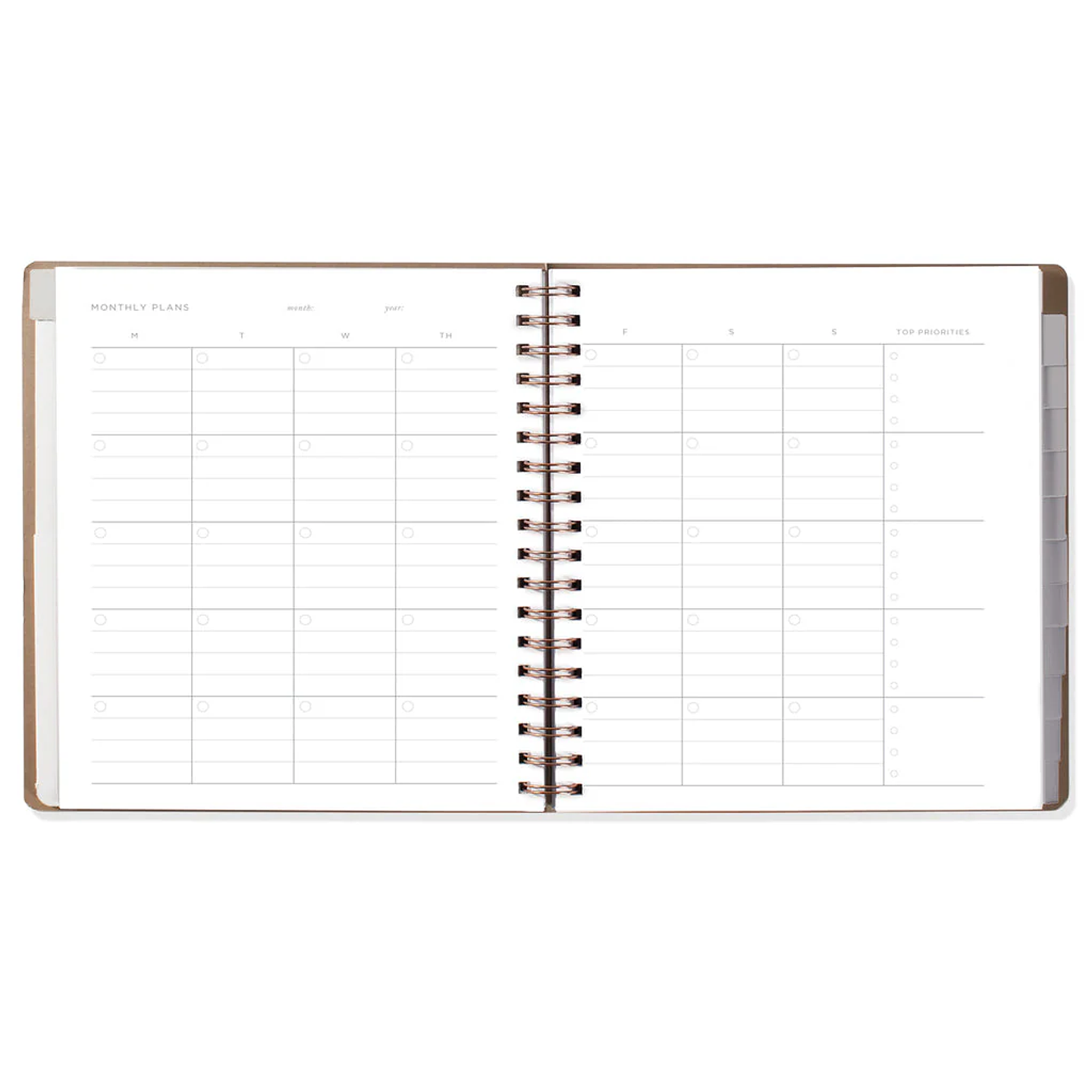 AGENDA SIN FECHA MENSUAL FLOWERS  2