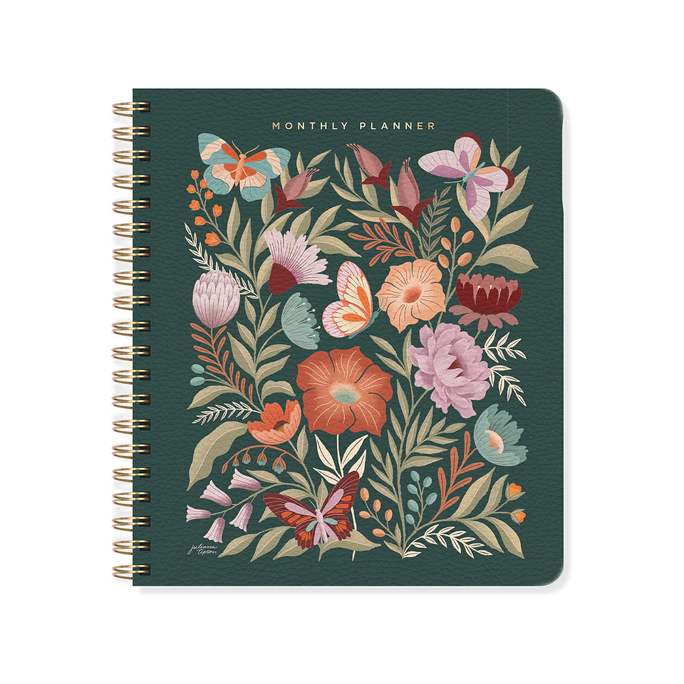 AGENDA SIN FECHA MENSUAL FLOWERS  1