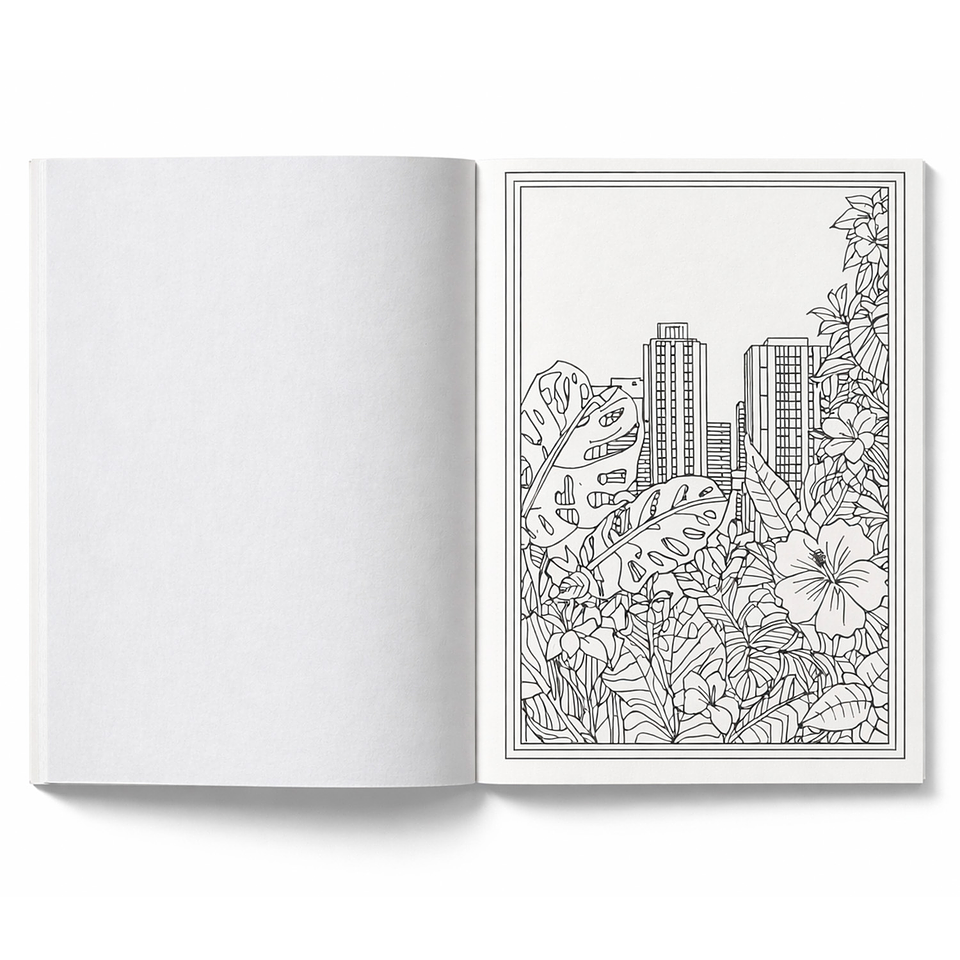 LIBRO PARA COLOREAR UNIVERSOS URBANOS  2