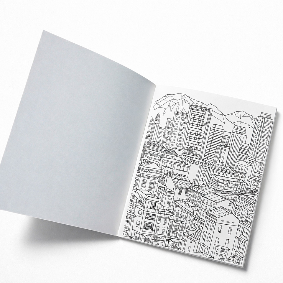 LIBRO PARA COLOREAR UNIVERSOS URBANOS  4