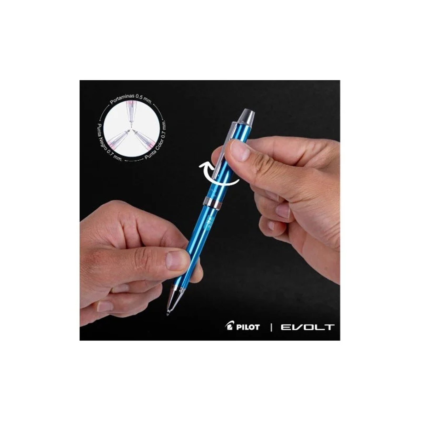 BOLÍGRAFO EVOLT 2+1 CAJA ROSADA PILOT  9