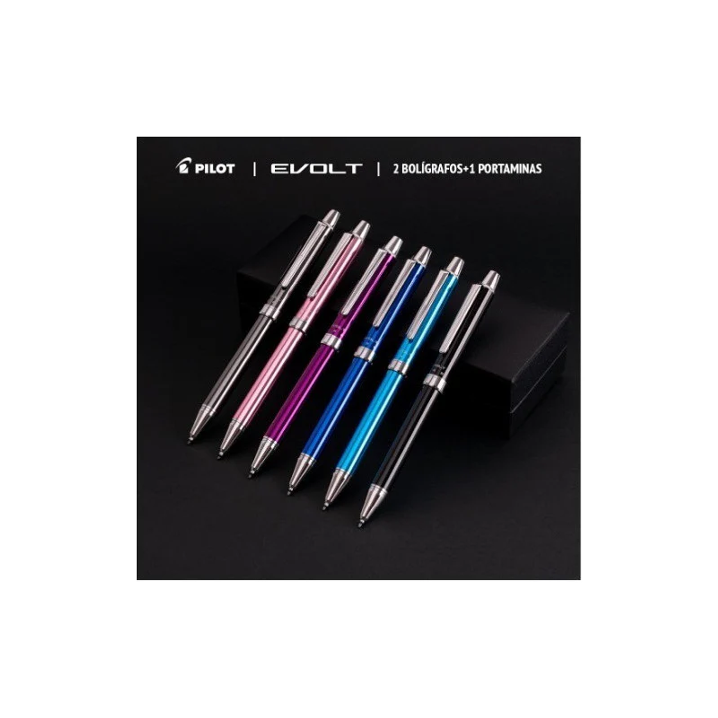 BOLÍGRAFO EVOLT 2+1 CAJA ROSADA PILOT  10