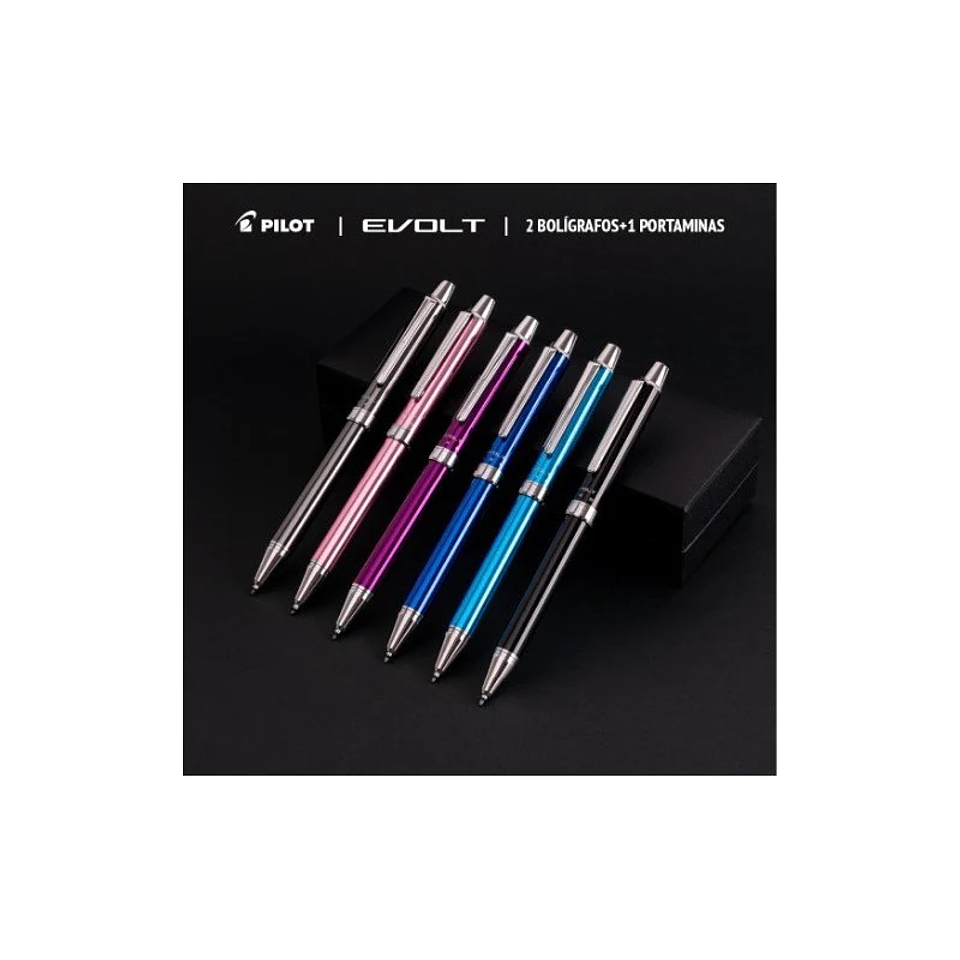 BOLÍGRAFO EVOLT 2+1 CAJA ROSADA PILOT  10