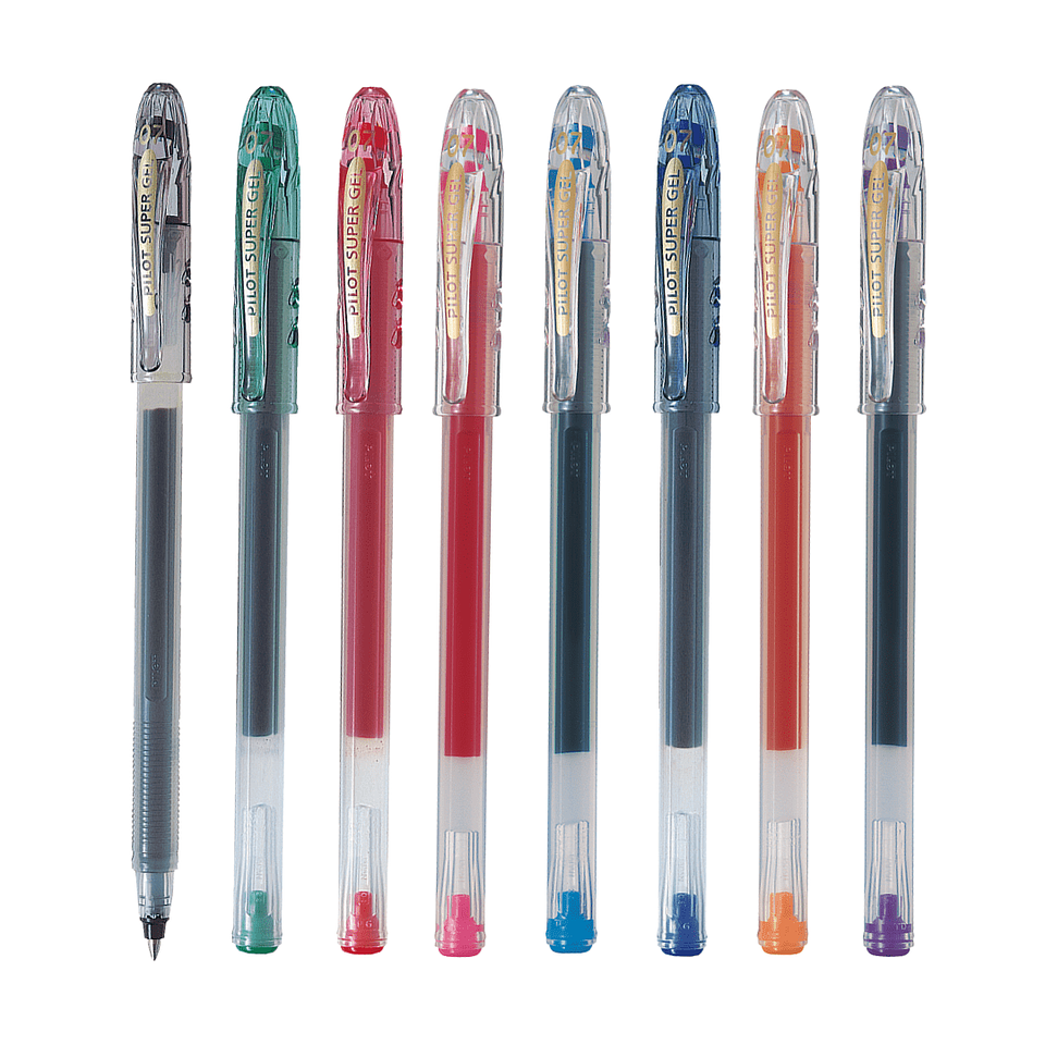 LAPIZ TINTA PILOT SUPER GEL 0.7 NARANJA  3