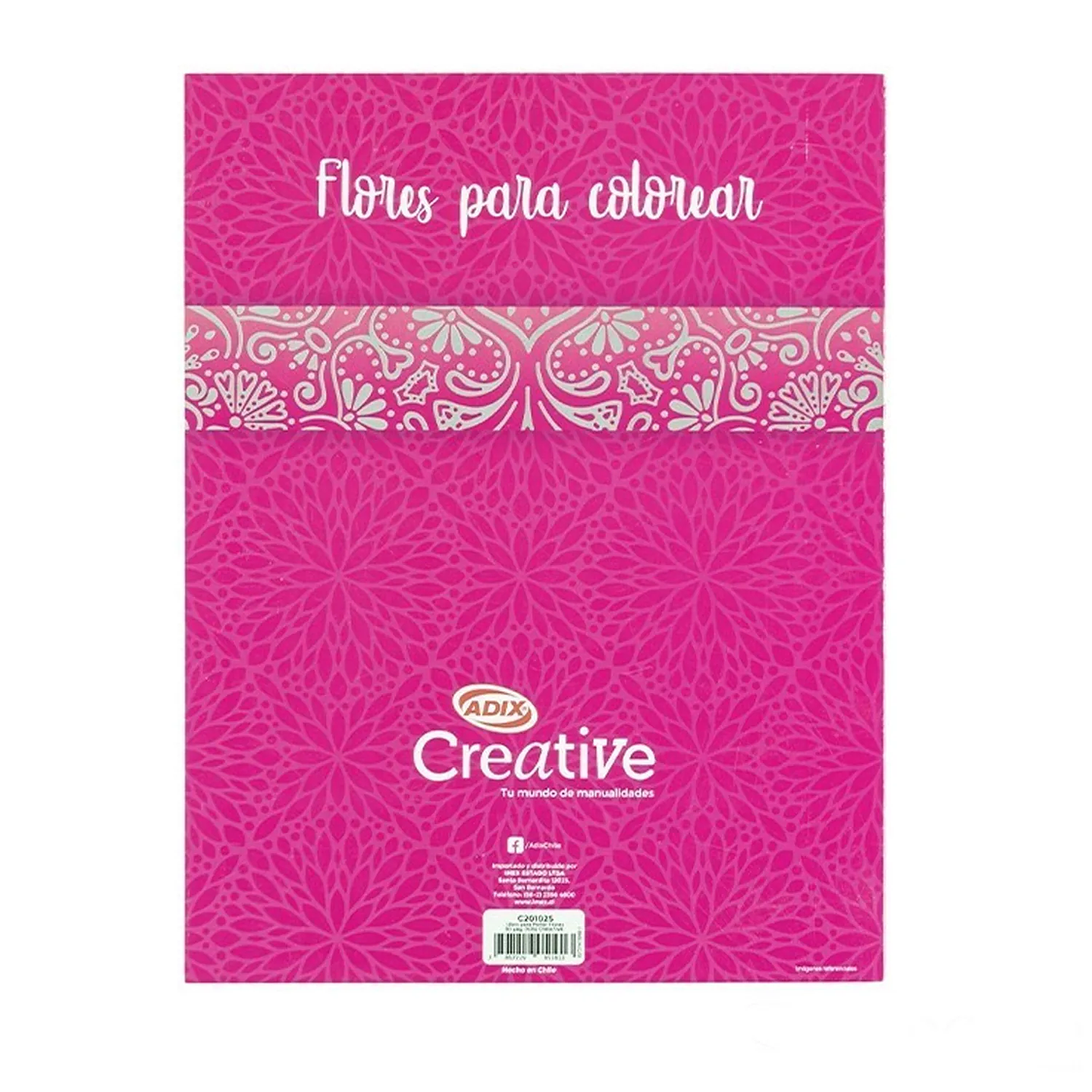 LIBRO PARA PINTAR FLORES CREATIVE  3