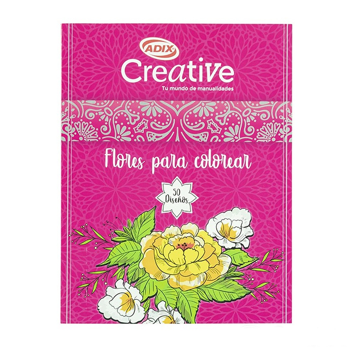 LIBRO PARA PINTAR FLORES CREATIVE  1