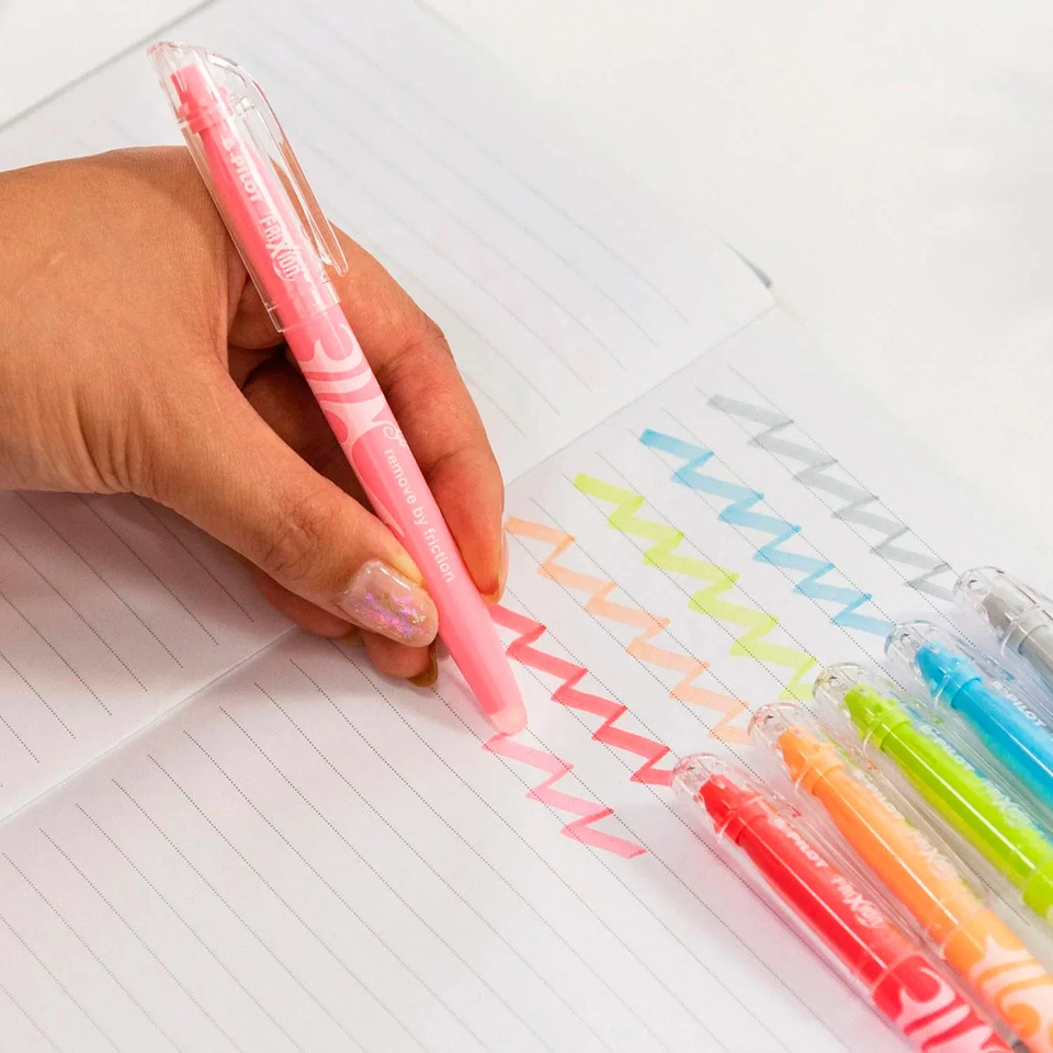 PILOT FRIXION LIGHT SET 6 DESTACADORES BORRABLES NATURAL COLORS  3