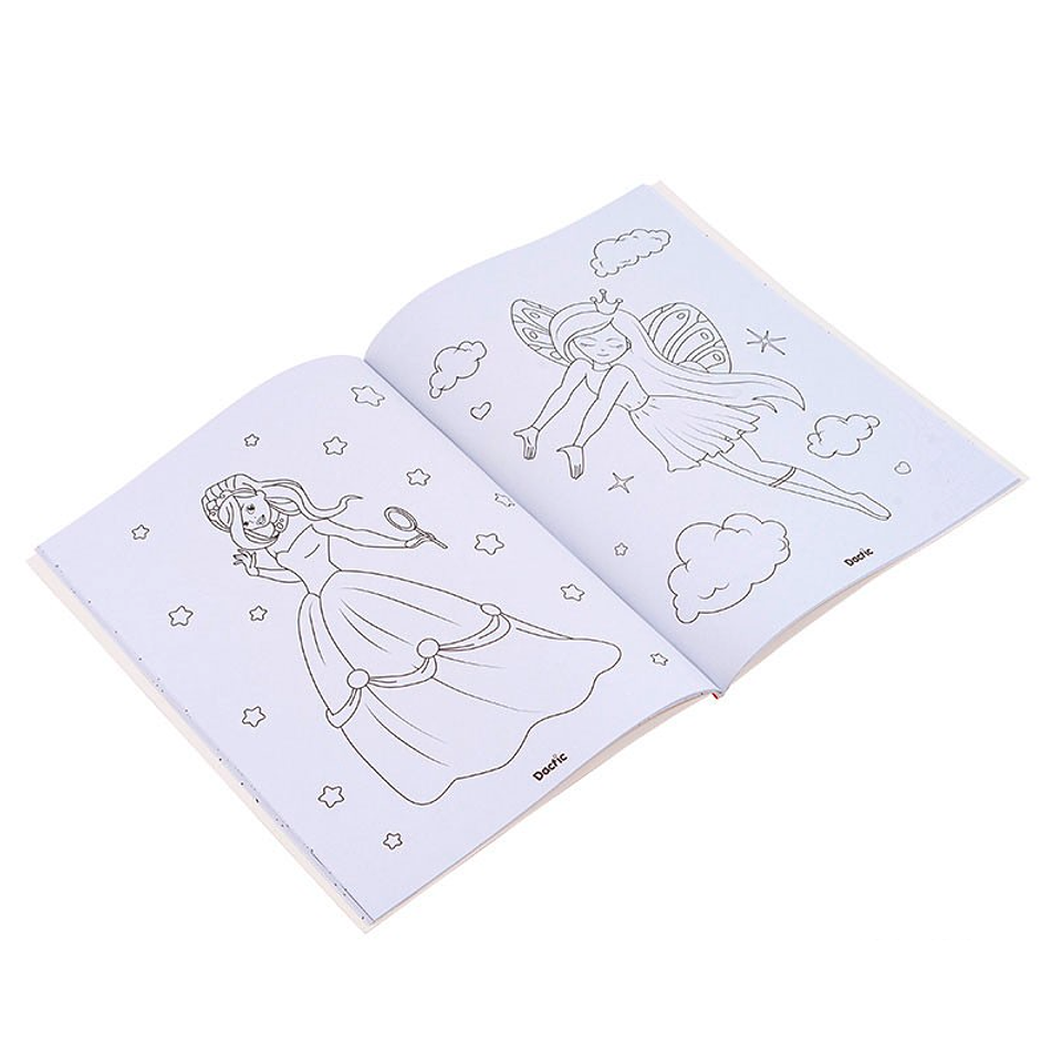 LIBRO PARA COLOREAR HADAS Y PRINCESA  2