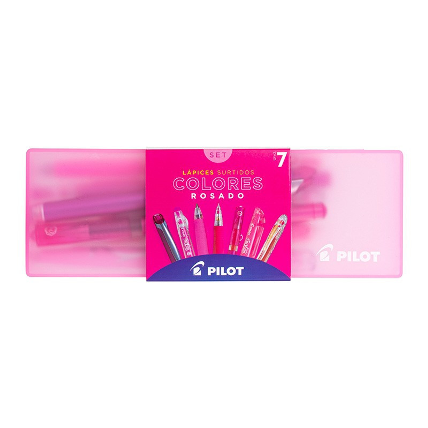 SET PILOT ROSADO SURTIDO 7 UNIDADES  1