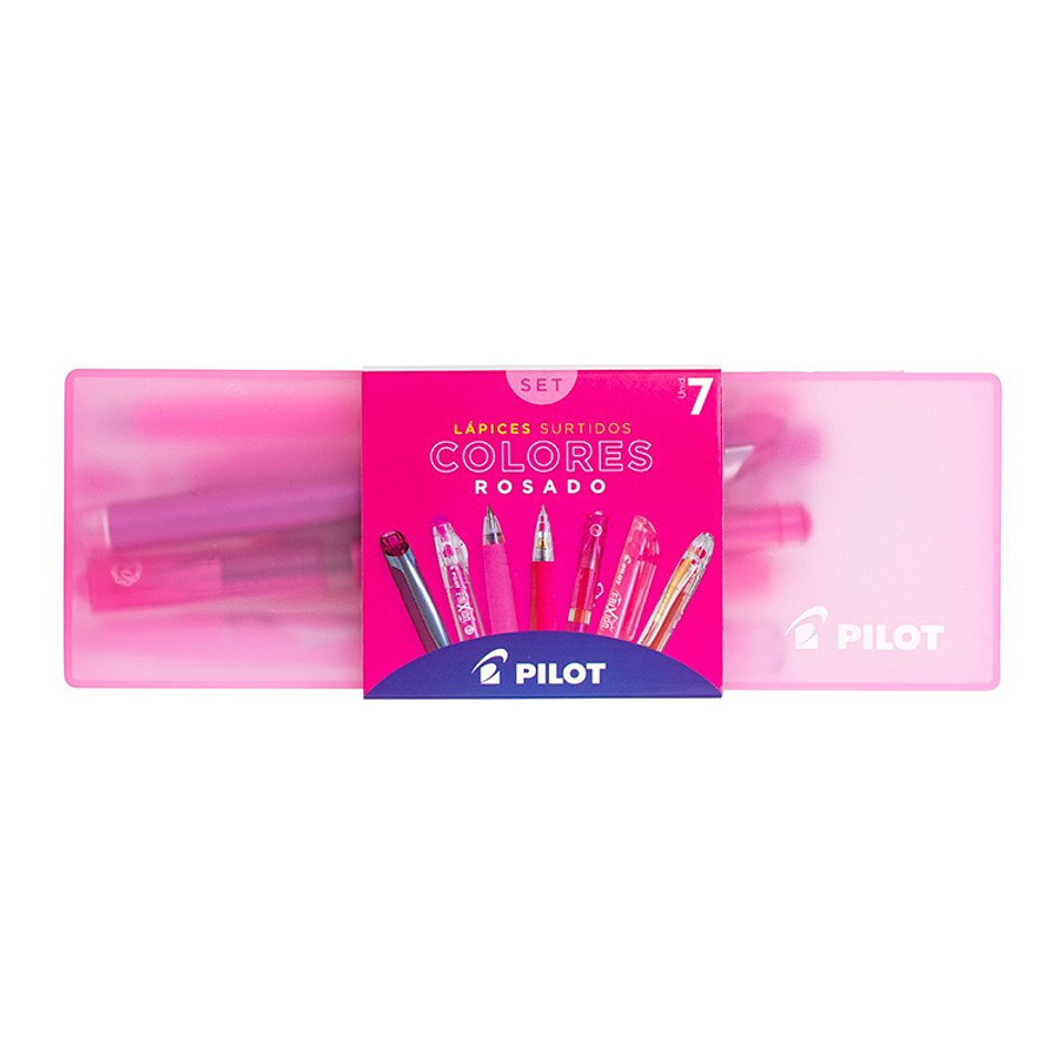 SET PILOT ROSADO SURTIDO 7 UNIDADES  1