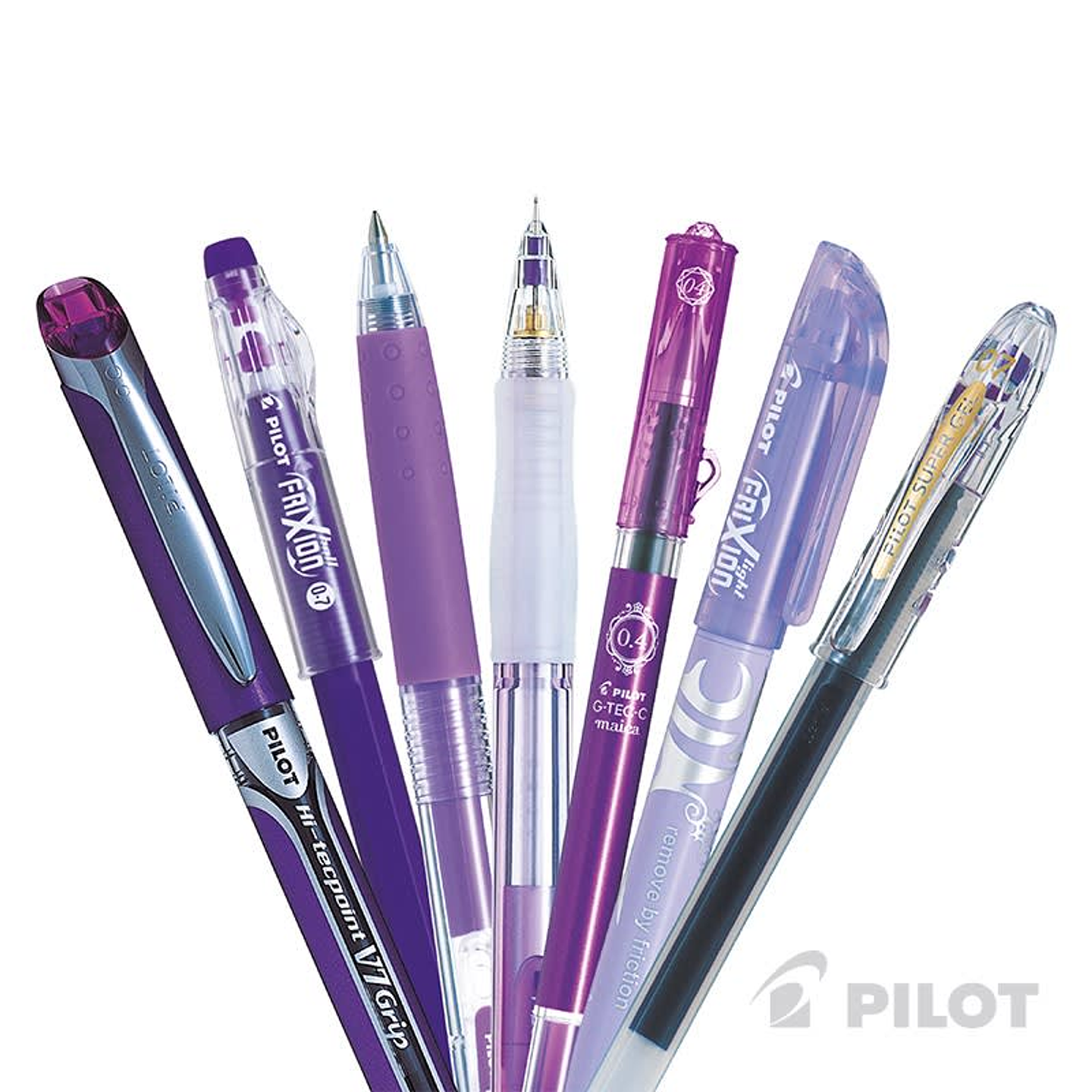 SET PILOT VIOLETA SURTIDO 7 UNIDADES  3