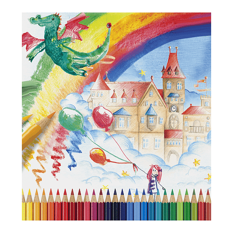 ECO LÁPIZ X12 + GOMA + SACAPUNTAS + 2 GRAFITOS 