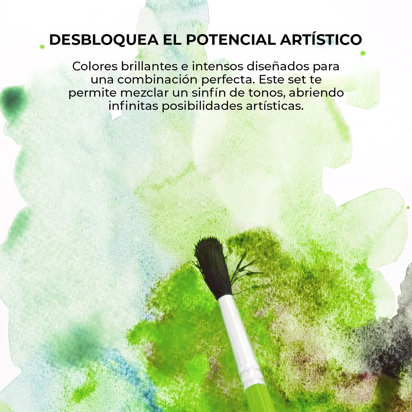 SET ACUARELA BOLSILLO 12 COLORES  BOSQUE + PINCEL  6