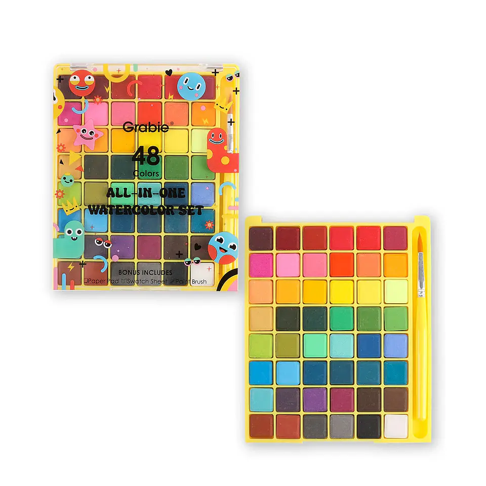 SET DE ACUARELAS TODO EN UNO DE 48 COLORES  1