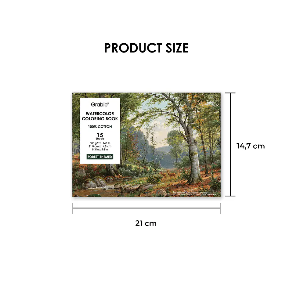 LIBRO PARA COLOREAR DE ACUARELA TEMÁTICA BOSQUE 2