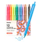 JUEGO 12 BOLÍGRAFOS RETRÁCTILES GEL ACRÍLICO COLORFLOW  - Miniatura 1