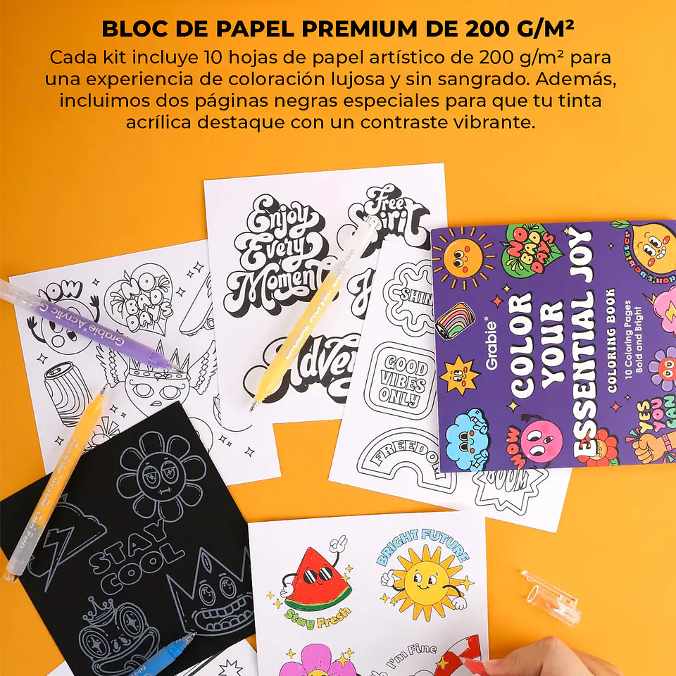 KIT PARA COLOREAR BOLD & BRIGHT COLORES ESENCIALES  7