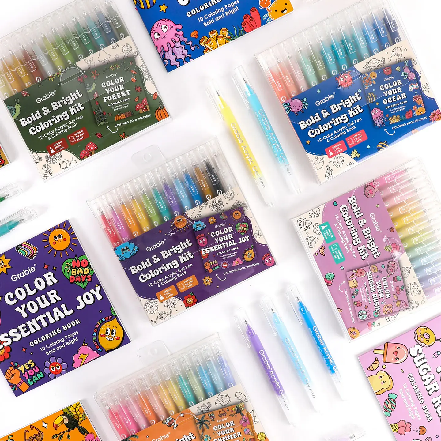 KIT PARA COLOREAR BOLD & BRIGHT COLORES DE VERANO  7