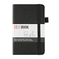 LIBRETA SKETCHBOOK SAKURA CON LINEAS 9X14 CM NEGRO  - Miniatura 1