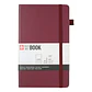 LIBRETA SKETCHBOOK SAKURA CON LINEAS 13X21 CM BURDEO  - Miniatura 1