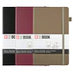 LIBRETA SKETCHBOOK SAKURA CON LINEAS 13X21 CM BURDEO  - Miniatura 2