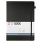 LIBRETA SKETCHBOOK SAKURA CON CUADROS 21X30 CM NEGRO  - Miniatura 1