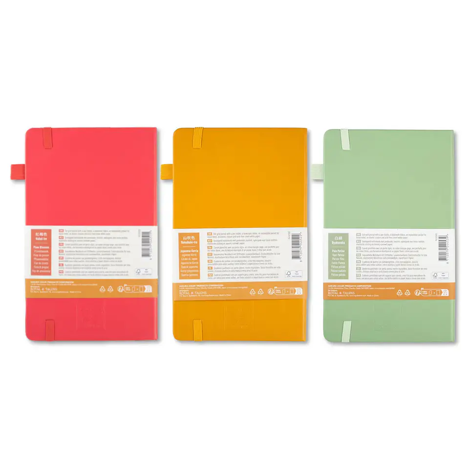 LIBRETA SKETCHBOOK SAKURA PUNTOS 13 x21 CM AMARILLO KERRIA  5