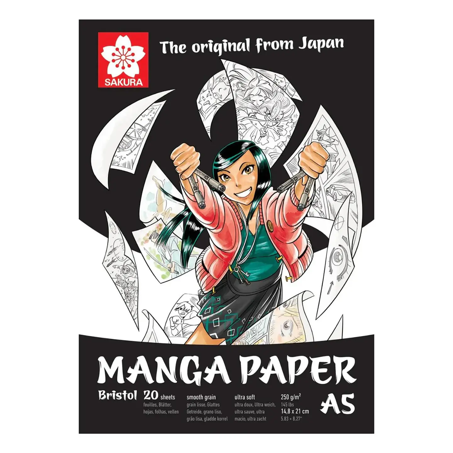SAKURA BLOCK MANGA BRISTOL PAPER A5  1