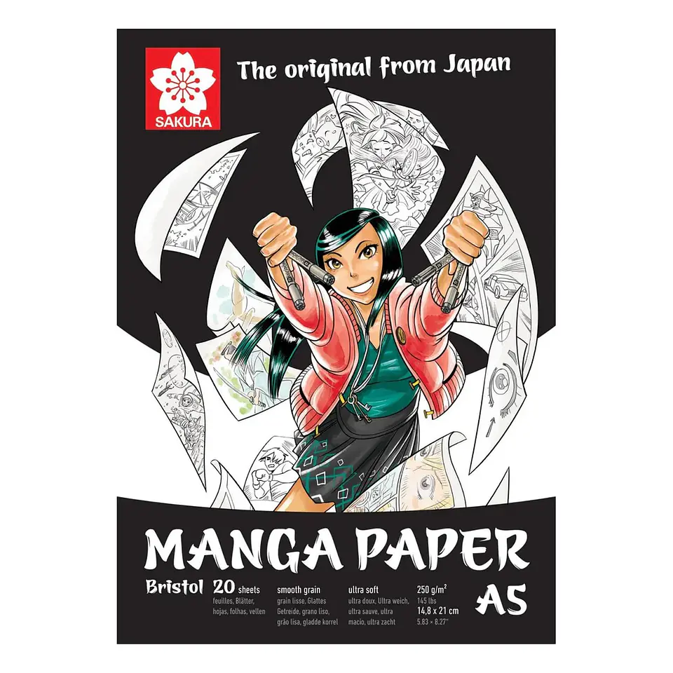 SAKURA BLOCK MANGA BRISTOL PAPER A5  1