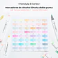 OHUHU 48 MARCADORES DE ALCOHOL PASTEL PINCEL Y FINA - Miniatura 7