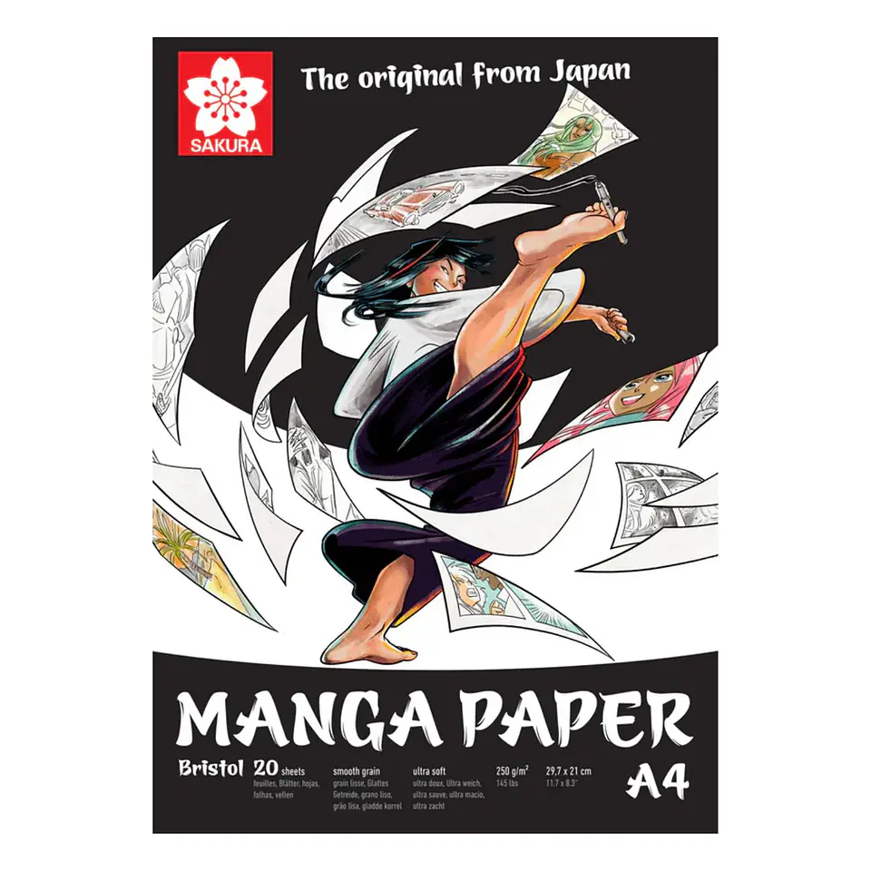 SAKURA BLOCK PARA MANGA BRISTOL PAPER A4 1
