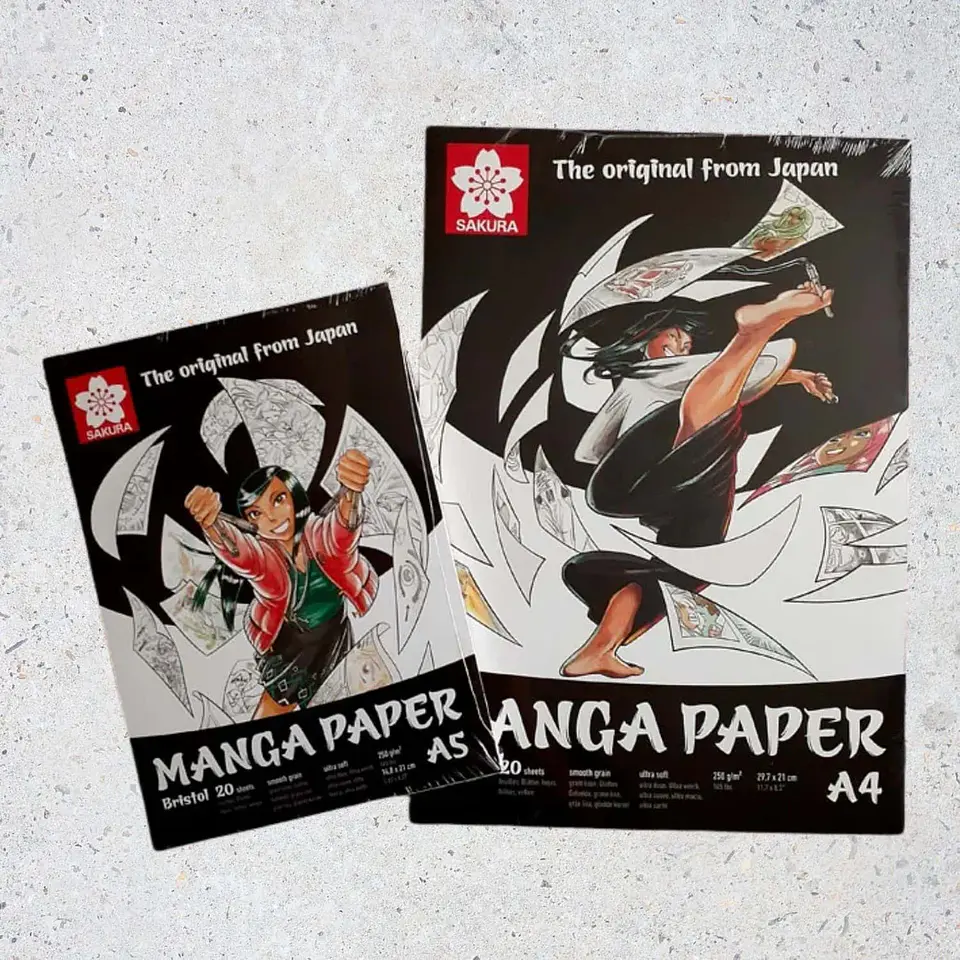 SAKURA BLOCK PARA MANGA BRISTOL PAPER A4 6