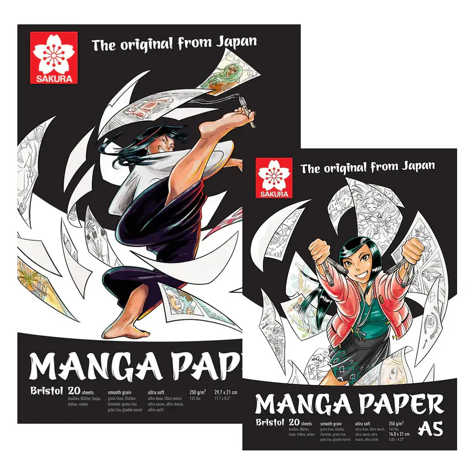 SAKURA BLOCK PARA MANGA BRISTOL PAPER A4 7