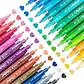 OHUHU 24 MARCADORES GLITTER METÁLICOS PURPURINA PUNTA 0,7MM - Miniatura 3