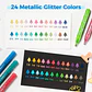 OHUHU 24 MARCADORES GLITTER METÁLICOS PURPURINA PUNTA 3,0MM  - Miniatura 4