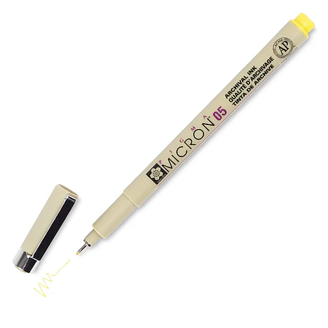 TIRALÍNEA PIGMA MICRON SAKURA 0.5MM AMARILLO 