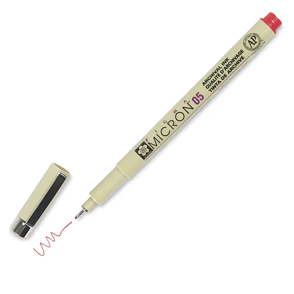 TIRALÍNEA PIGMA MICRON SAKURA 0.5MM ROJO 1