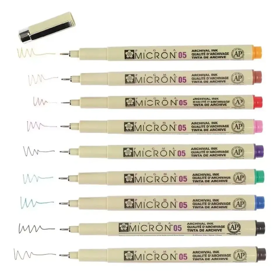 TIRALÍNEA PIGMA MICRON SAKURA 0.5MM ROJO 2