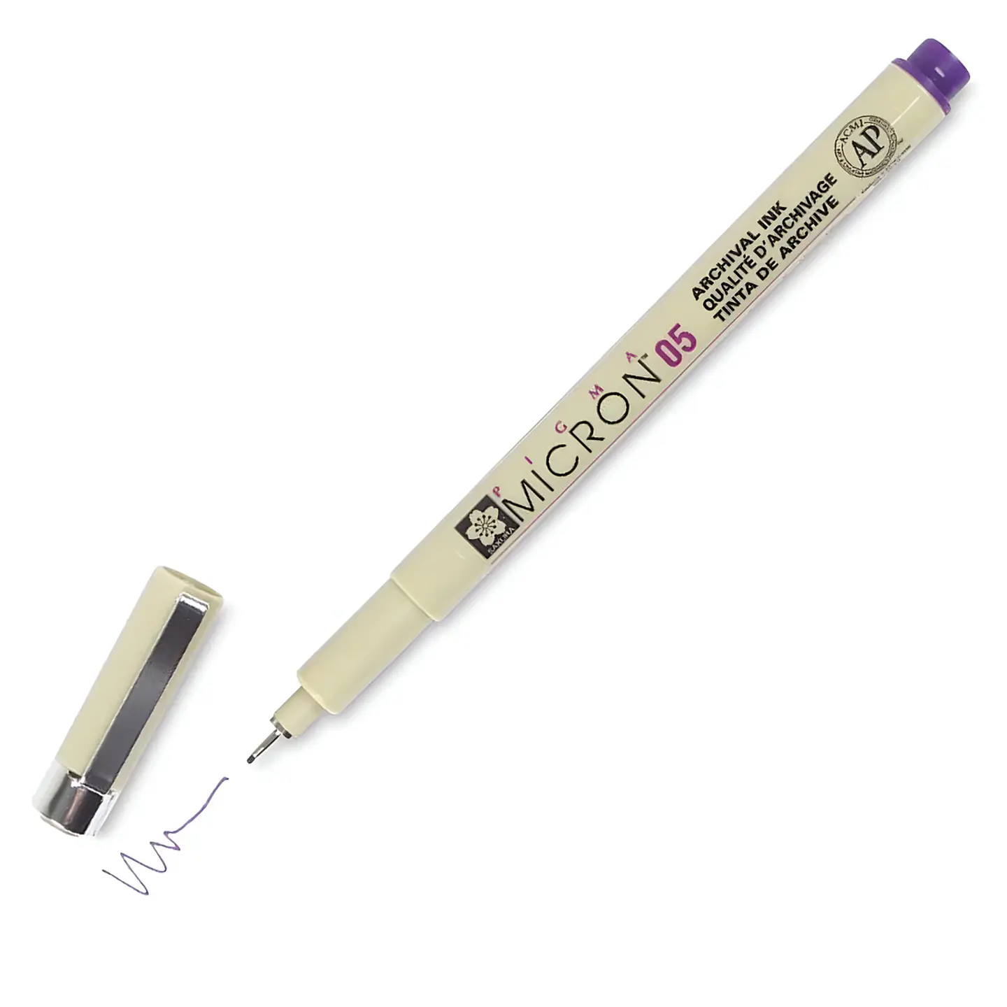 TIRALÍNEA PIGMA MICRON SAKURA 0.5MM MORADO  1