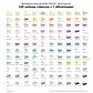 OHUHU 120 MARCADORES DE ALCOHOL + 1 BLENDER PINCEL & FINA  - Miniatura 2