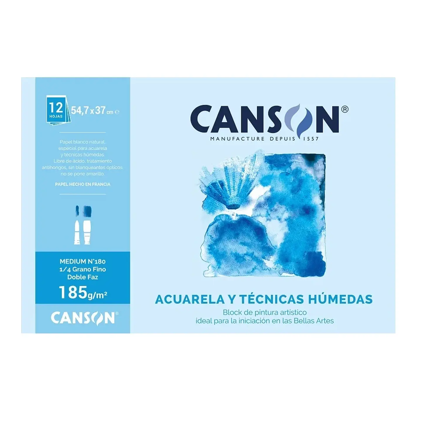 CANSON BLOCK DE TÉCNICAS HUMEDAS MEDIUM  1
