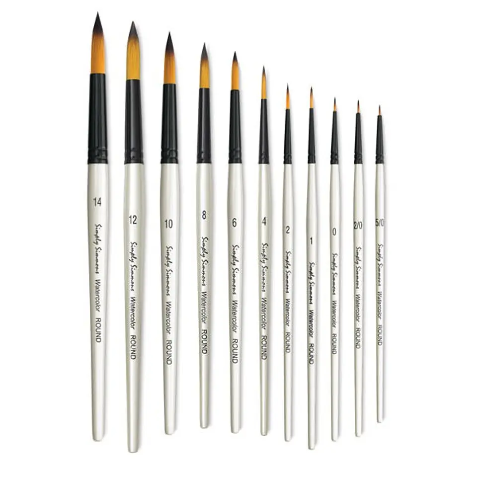 DALER ROWNEY PINCEL GRADUATE SINTÉTICO REDONDO MANGO LARGO #4  2