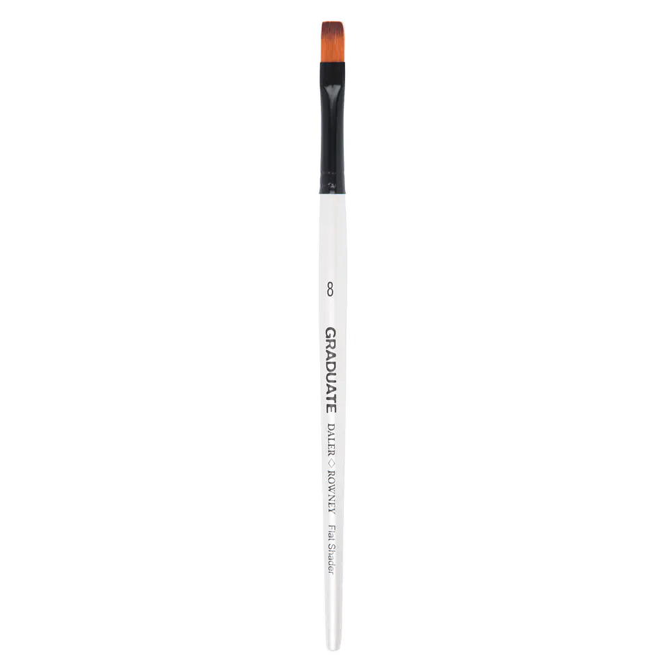 DALER ROWNEY PINCEL GRADUATE SINTÉTICO SOMBREADOR MANGO CORTO#8  1