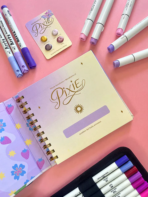 LIBRO POCKET PARA COLOREAR PIXIE 