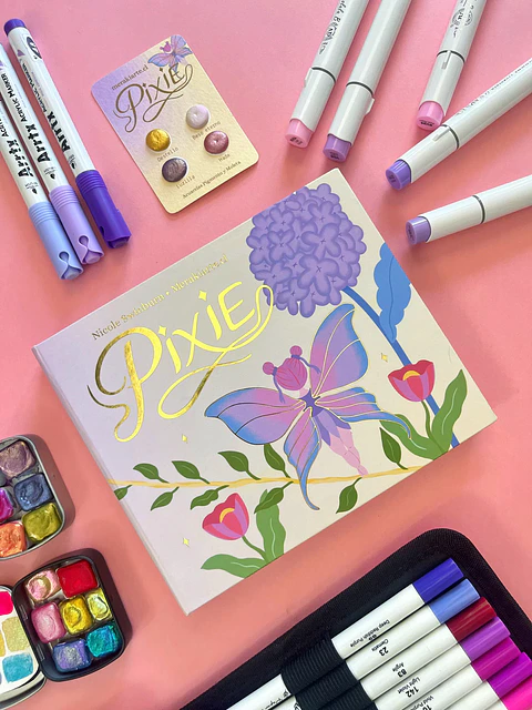 LIBRO POCKET PARA COLOREAR PIXIE 