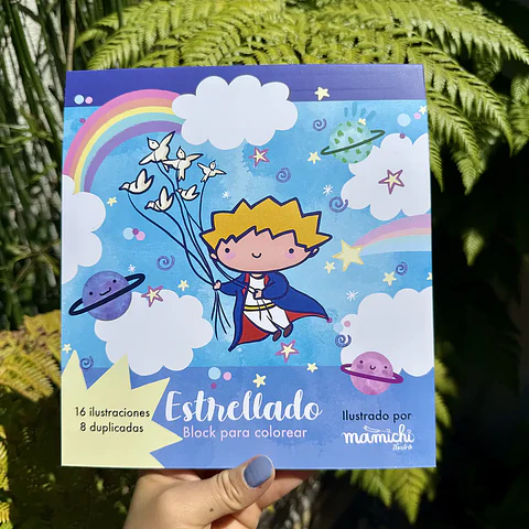 BLOCK PARA COLOREAR ESTRELLADO EL PEQUEÑO PRINCIPE 
