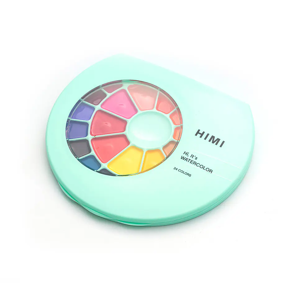 HIMI SET DE PINTURA SÓLIDA SEMI HUMEDAD 24 COLORES  3