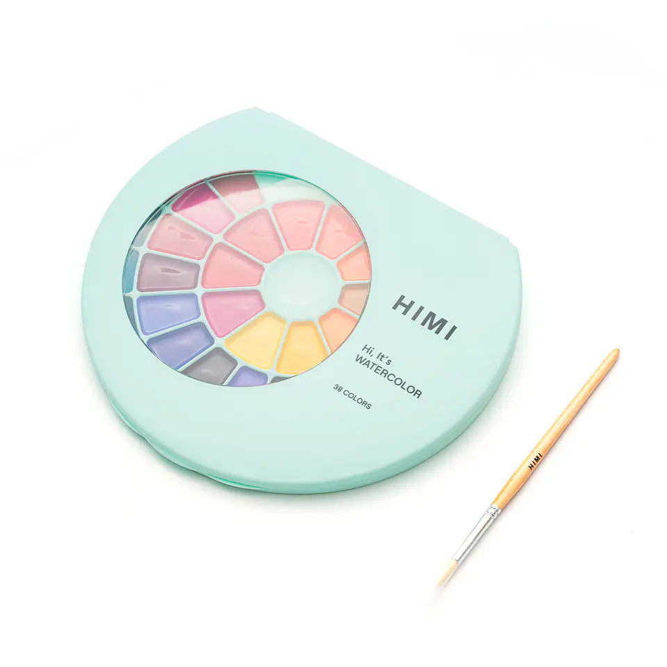 HIMI SET DE PINTURA SEMI HUMEDAD 38 COLORES  2